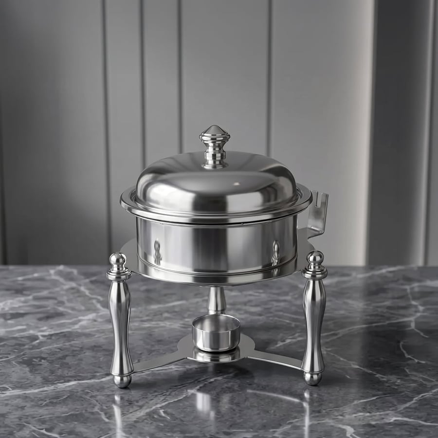 Luxury round buffet heater - Al Saif Home