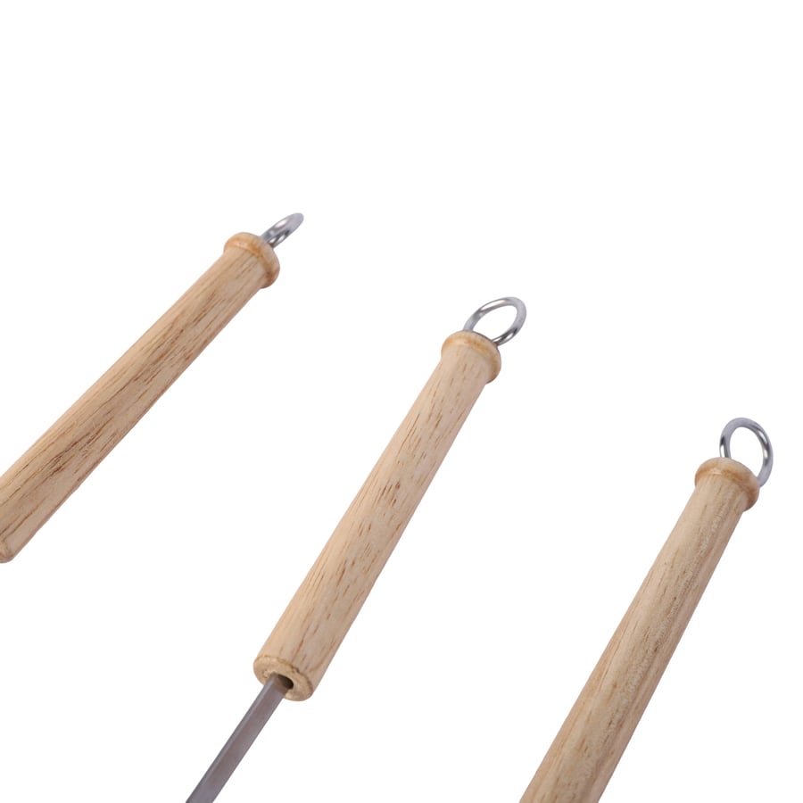 Steel skewers grilling set - 6 pieces