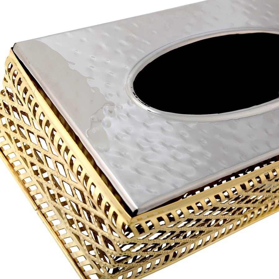 Stainless Steel Tissue Box - Large | Saif Home