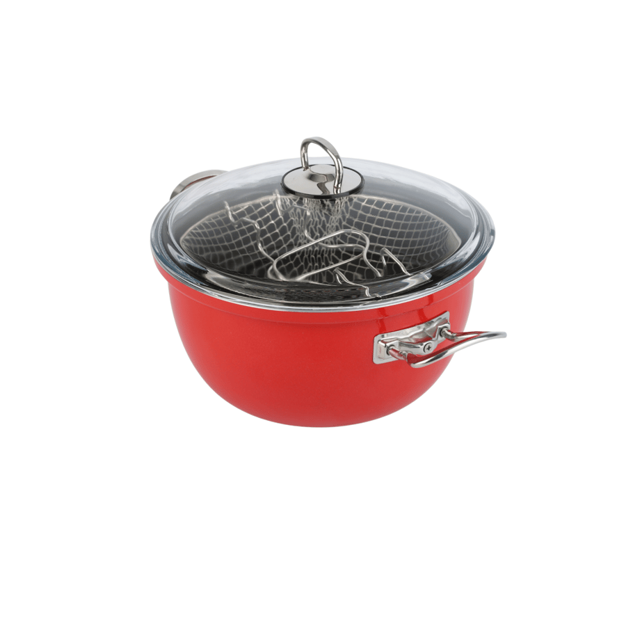 Oil frying pan with lid - 24 cm