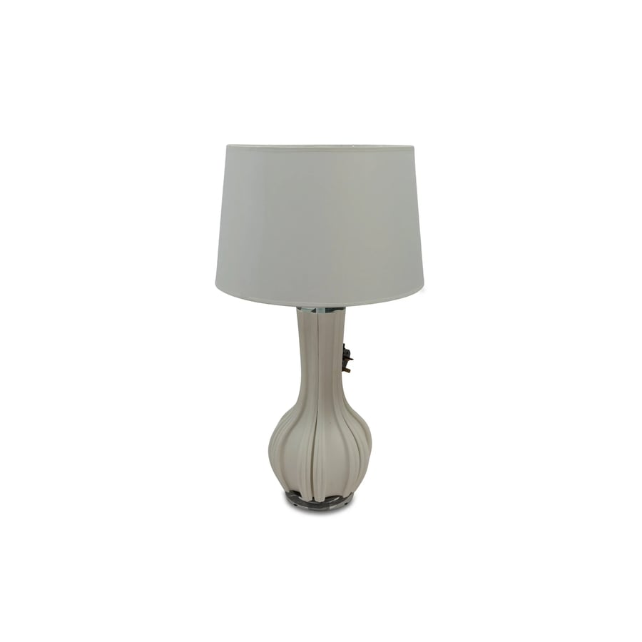 Modern table lamp with folded design in white – soft lighting and elegant decor touch