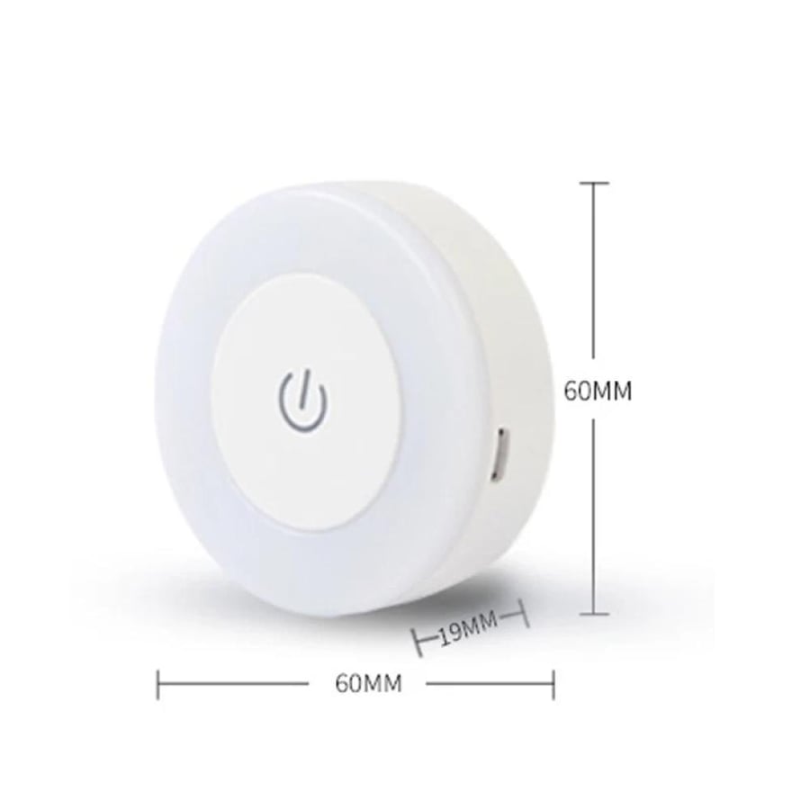 Round portable night lamp