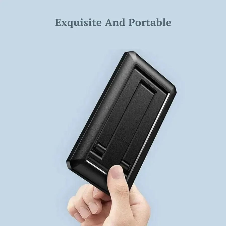 Foldable desktop phone holder