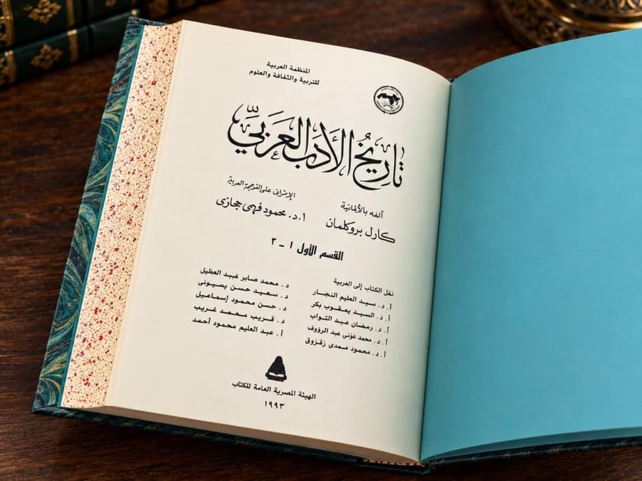 تاريخ الادب العربي| 10 مجلدات