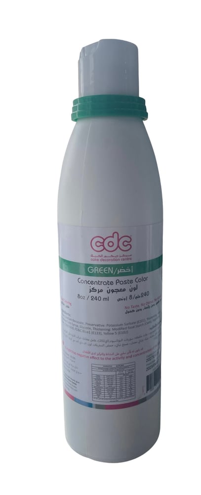 Green American concentrated toothpaste color