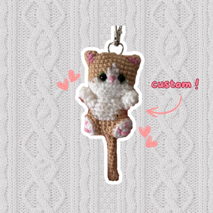 custom cat keychain