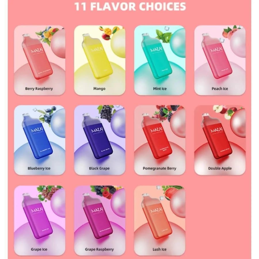 سحبة مزاج سليم 5500 سحبة باشن فروت MAZAJ SLIM 5500 PUFFS PASSIONFRUIT