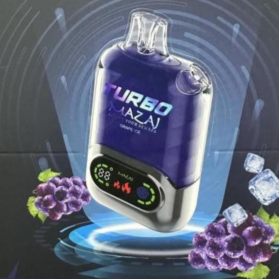 سحبة مزاج  15000 سحبة عنب ايس Mazaj Disposable 15000 PUFFS GRAPE ICE
