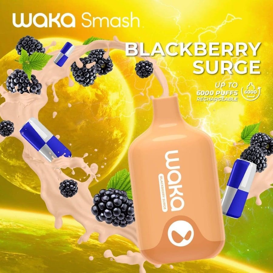 WAKA SMASH 6000 PUFFS Blackberry Surge