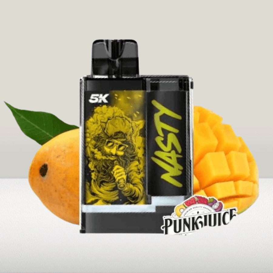 سحبة ناستي 5000 موشة بطعم المانجو NASTY 5K 5000 PUFFS CUSHMAN MANGO