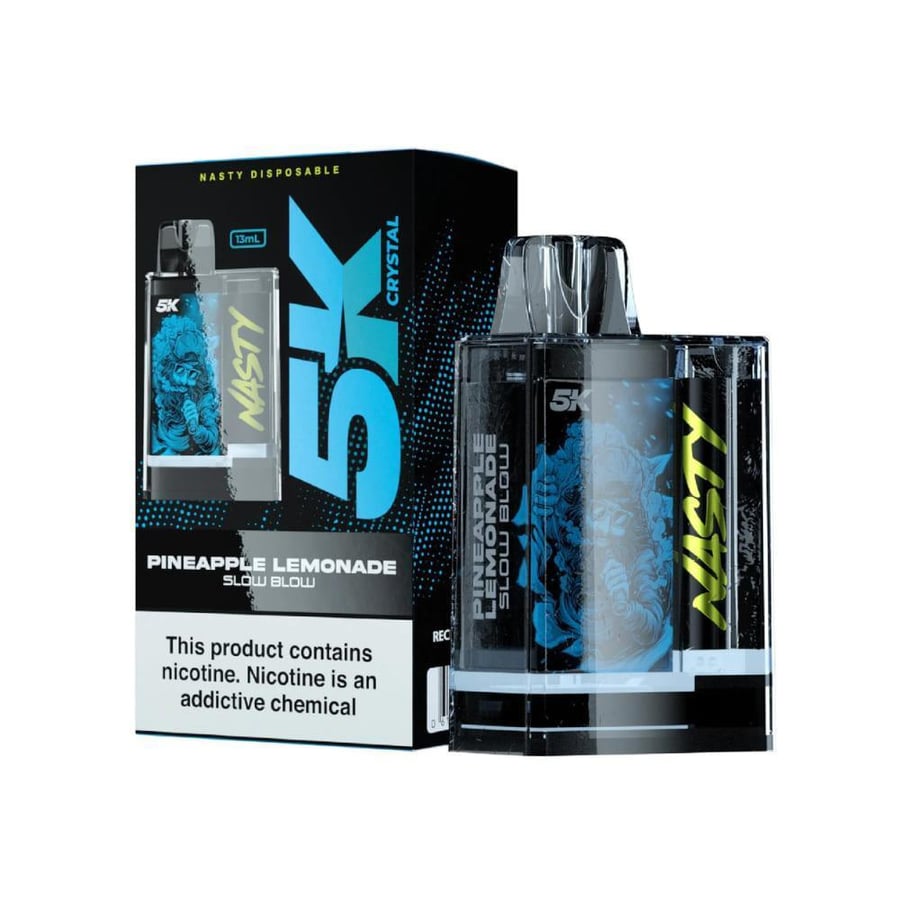 سحبة ناستي 5000 موشة بطعم اناناس بالليمون NASTY 5K 5000 PUFFS PINEAPP