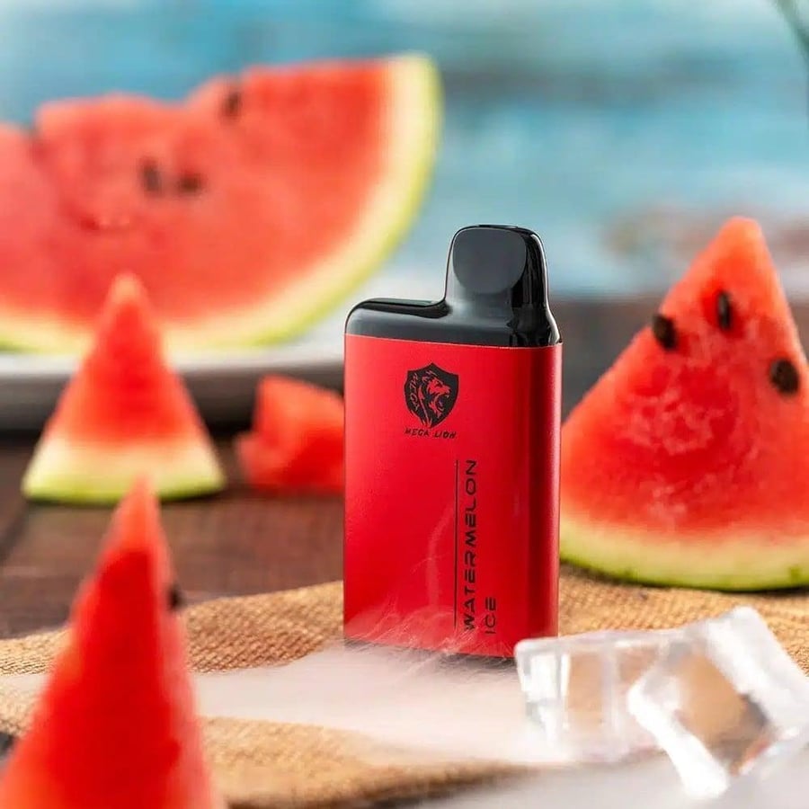 ميجا ليون 4500 سحبة بطيخ ايس MEGA LION 4500 PUFFS WATERMELON ICE