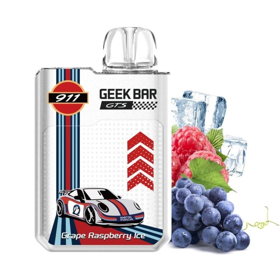 جيك بار فيب 18000 سحبة عنب رازبيري ايس GEEK BAR 18000 PUFFS GRAPE RASP
