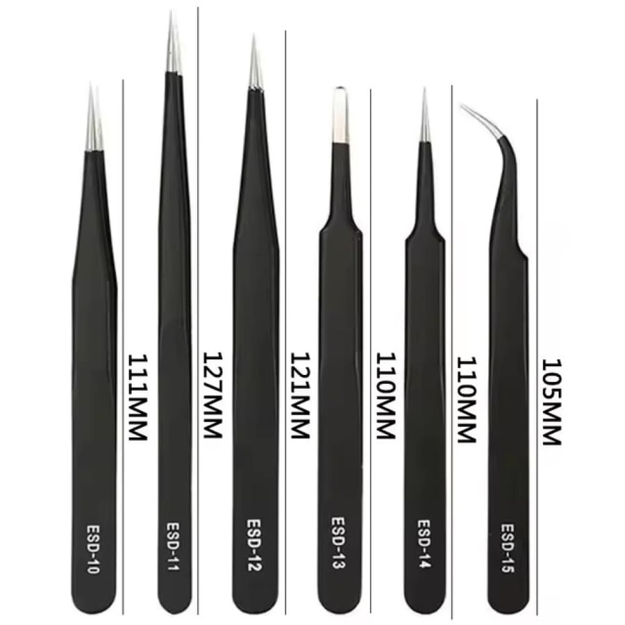 Tweezers Set (6 Pieces)