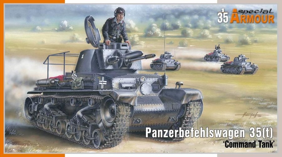 SPECIAL ARMOUR PANZERBEFEHLSWAGEN 35T Tank Model 1/35 Scale
