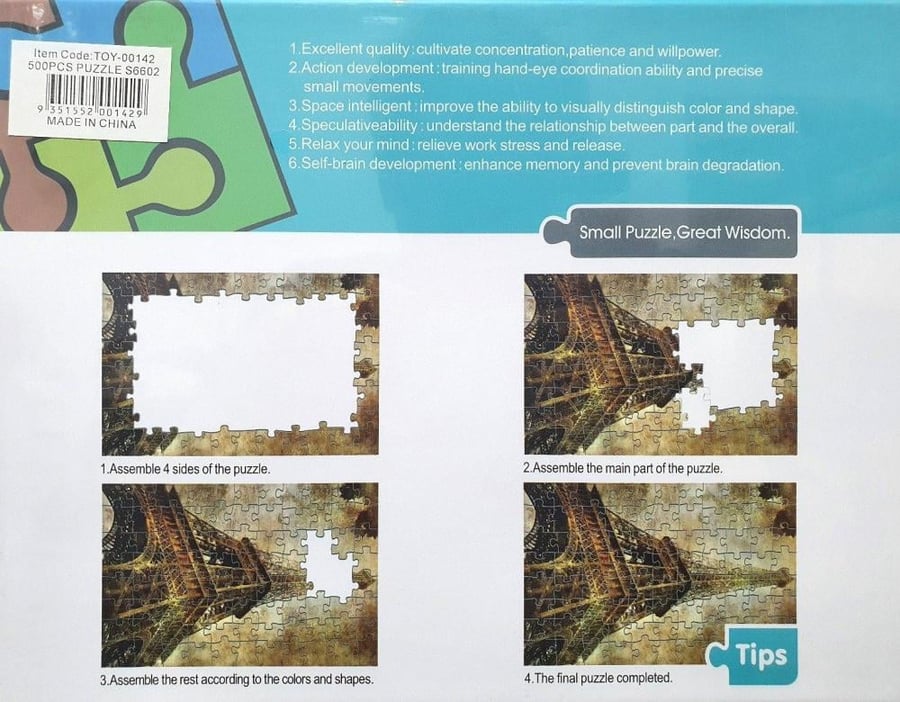 500 Piece Puzzle – Eiffel Tower