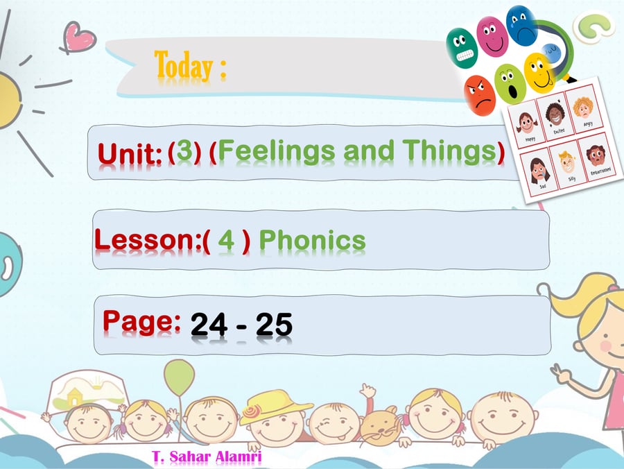 We Can1 U3 L4 Feelings and Things