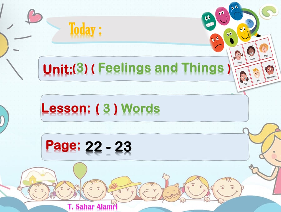 We Can1 U3 L3 Feelings and Things