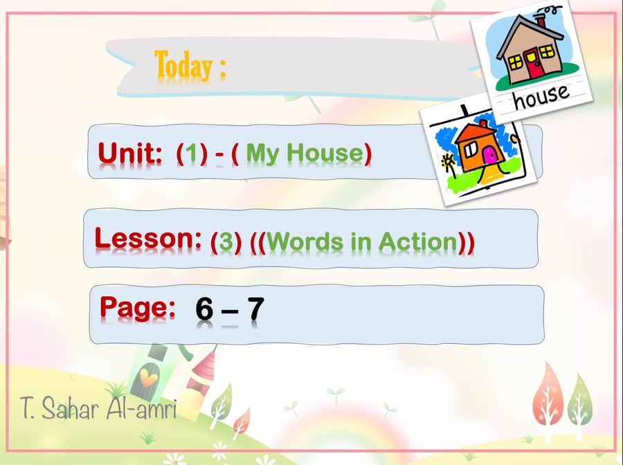 We Can2 U1 L3 My House
