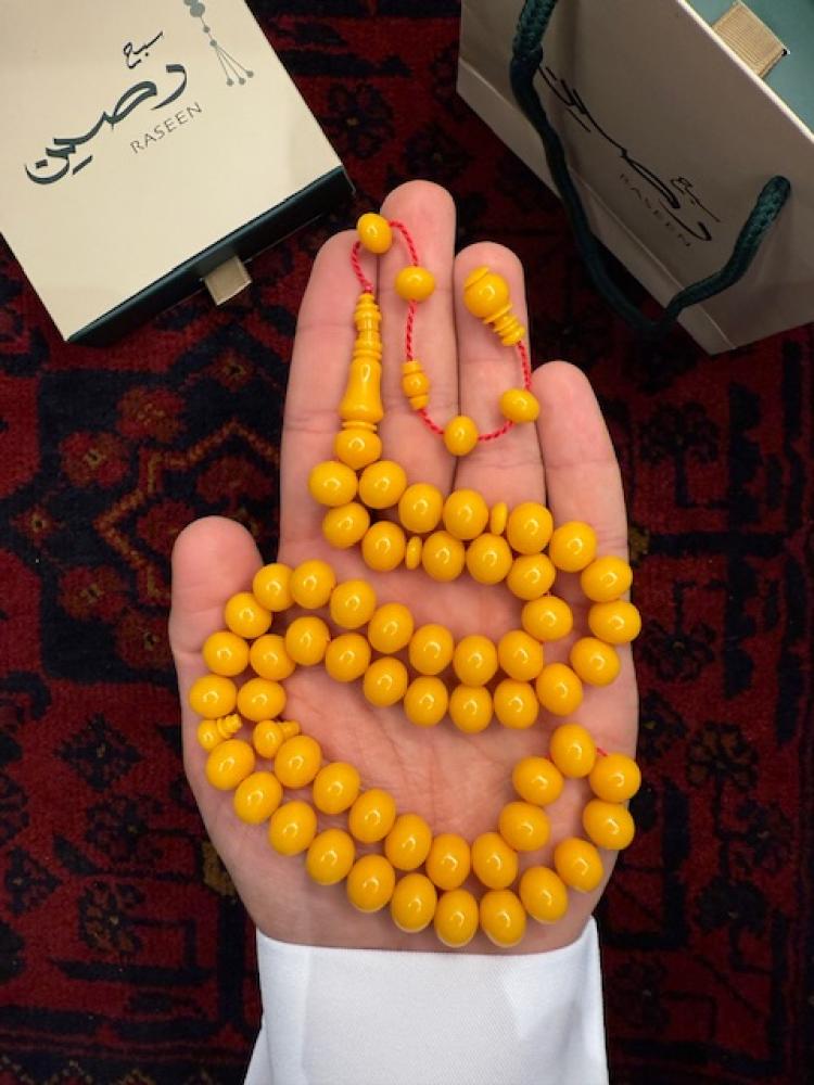 سبحة بكلايت لون أصقر