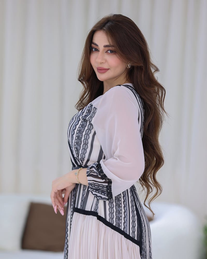 فستان لف طويل