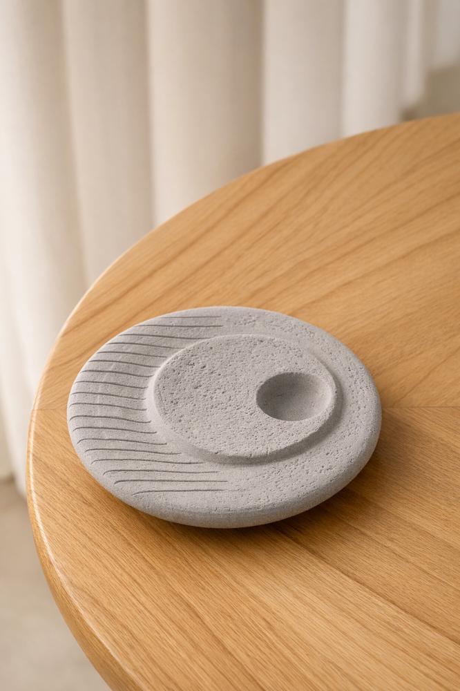 Crescent Incense Burner – Grey