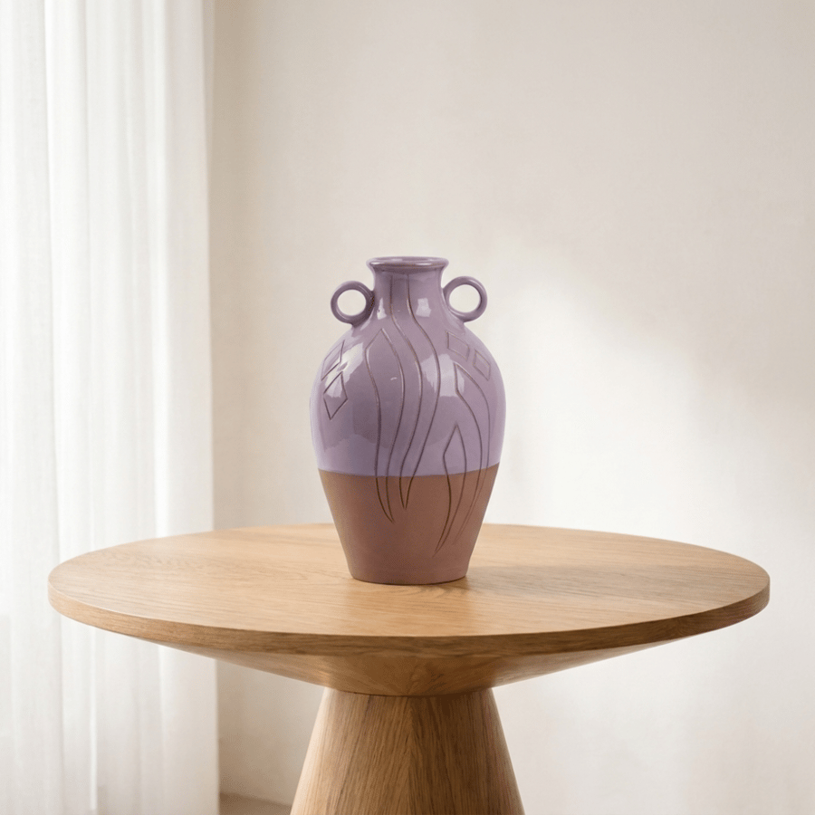 Ceramic Vase – Reddish-Pink Clay