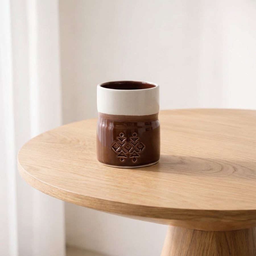Najdi Coffee Cup – Burgundy