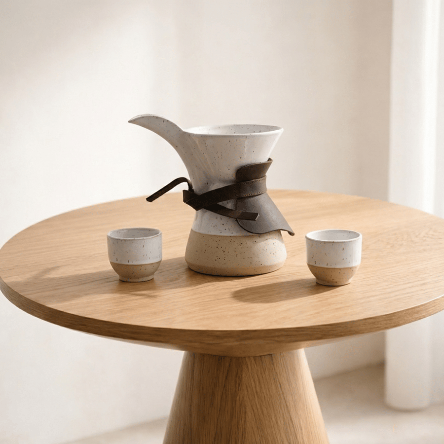 Coffee Brewing Set – 4 Pieces - White
