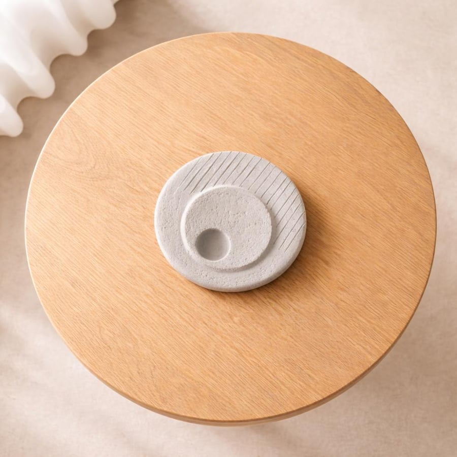 Crescent Incense Burner – Grey