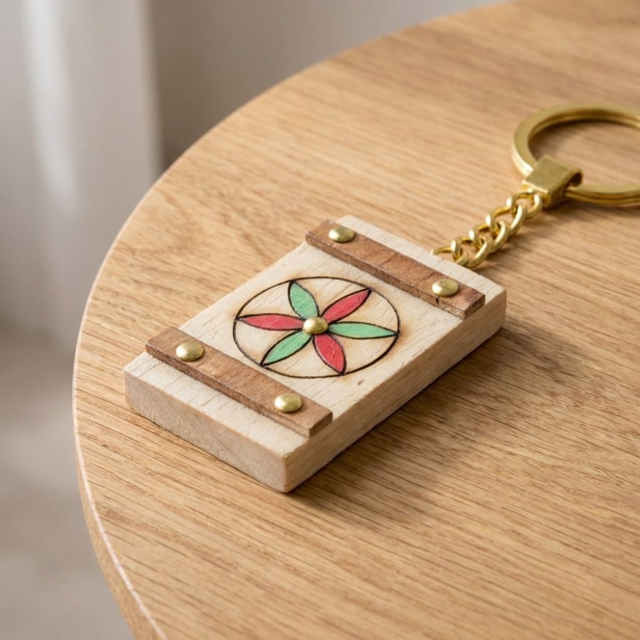 Najdi Door Keychain – Red & Green
