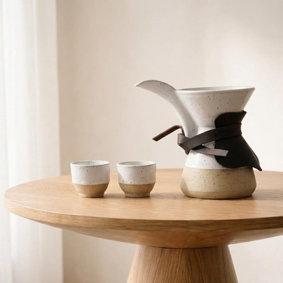 Coffee Brewing Set – 4 Pieces - White