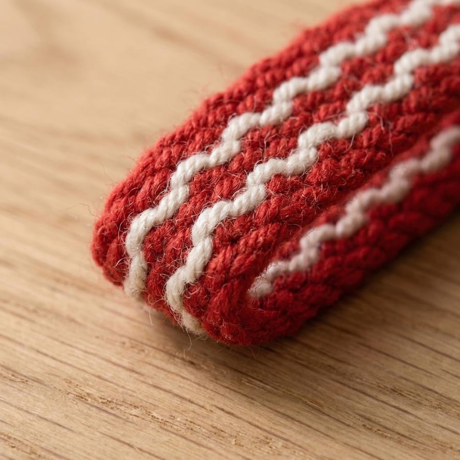 Sadu Phone Charm - Red and White