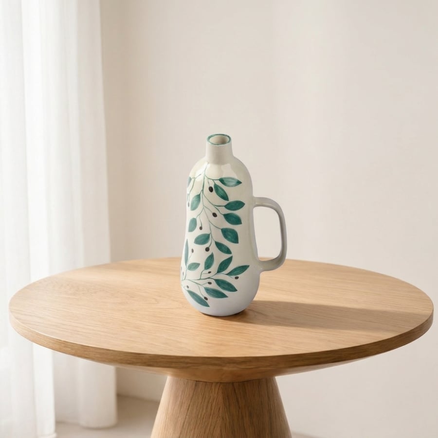 Ceramic Oil Vessel – Green