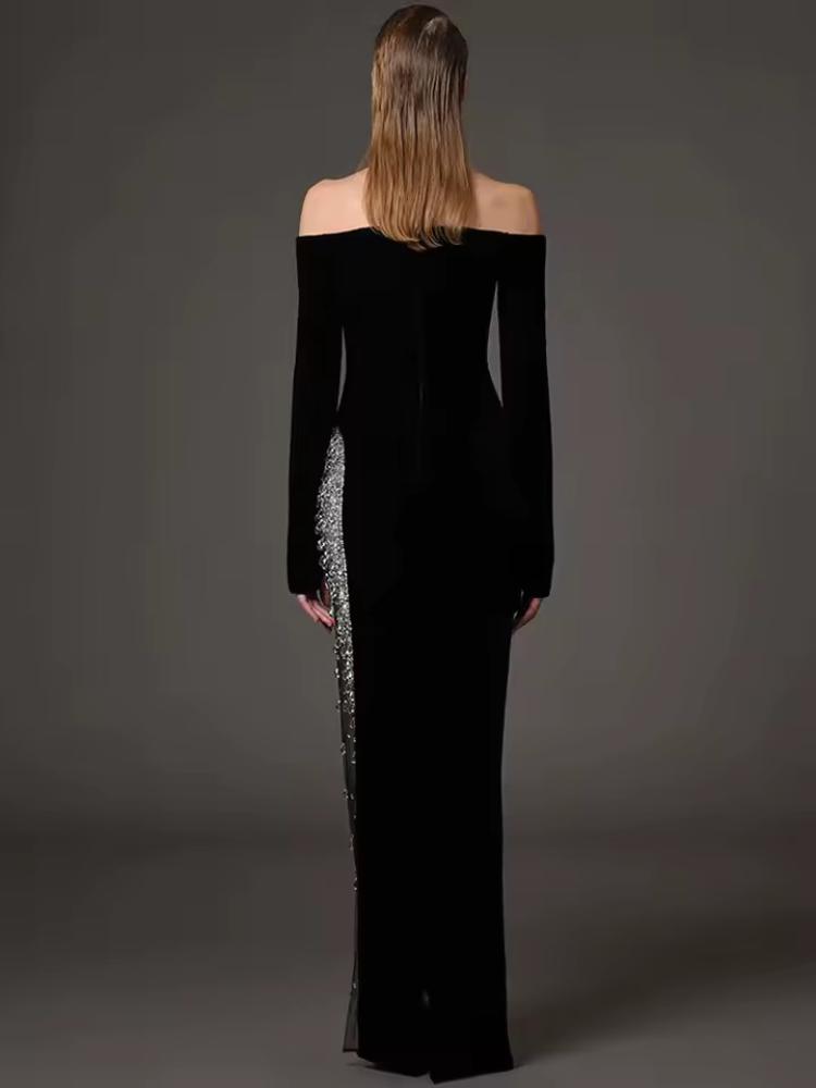 فستان سهرة اسود