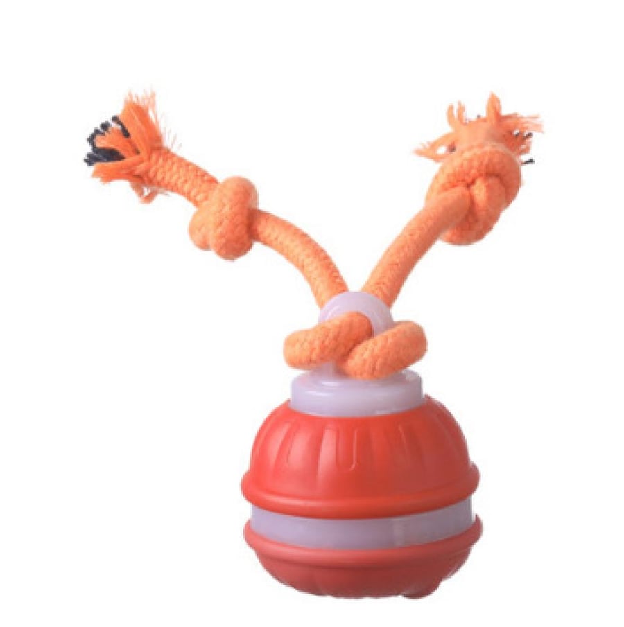 كرة لعبة للحيوانات-إصدار اصوت الطيور برتقاليPet toy ball - Bird chirping version