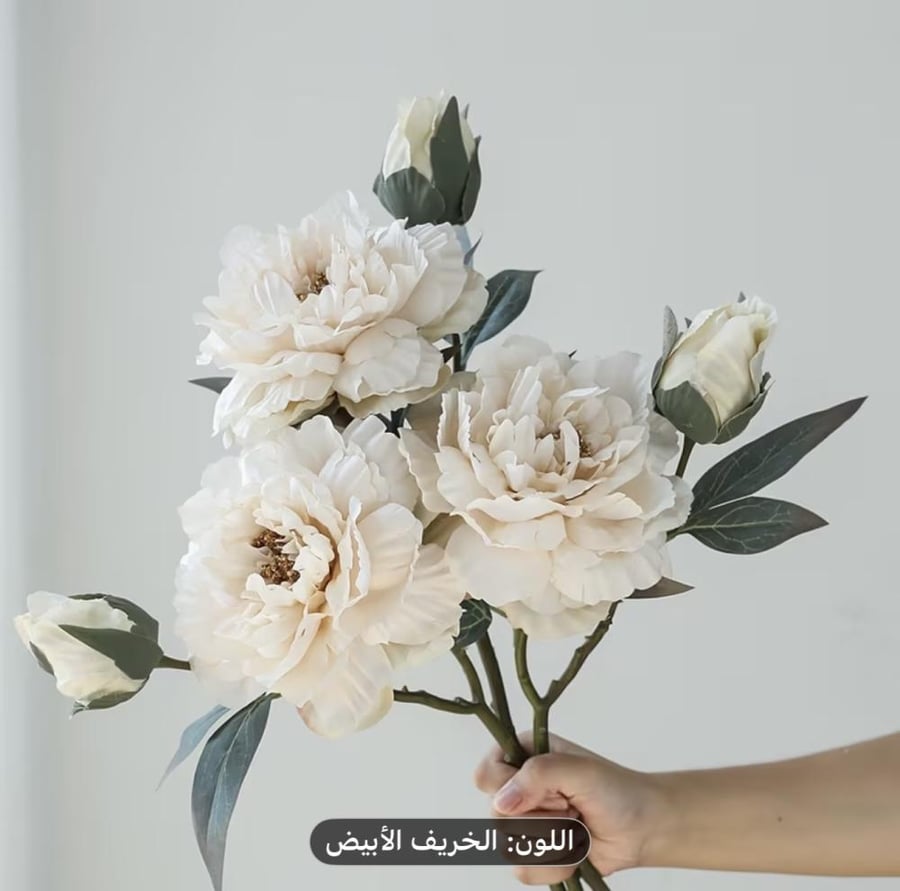 ٣ قطع زهور الفاوانيا الصناعية