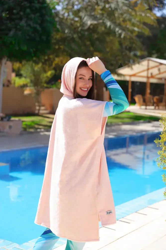 Peach Hoodie Towel