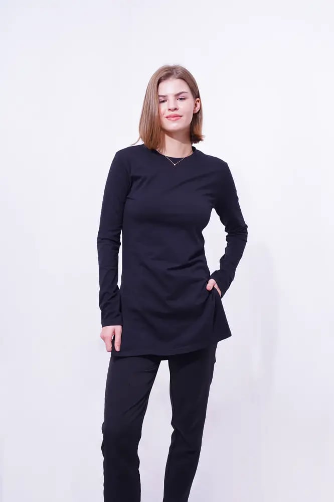 Black Everyday Cotton Top