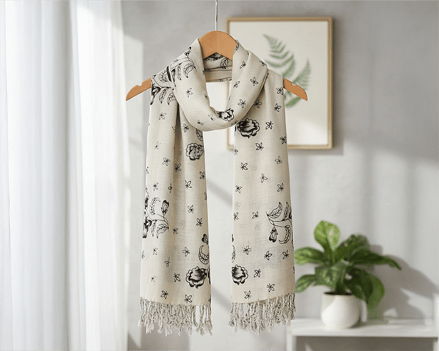 A very soft cotton headscarf.