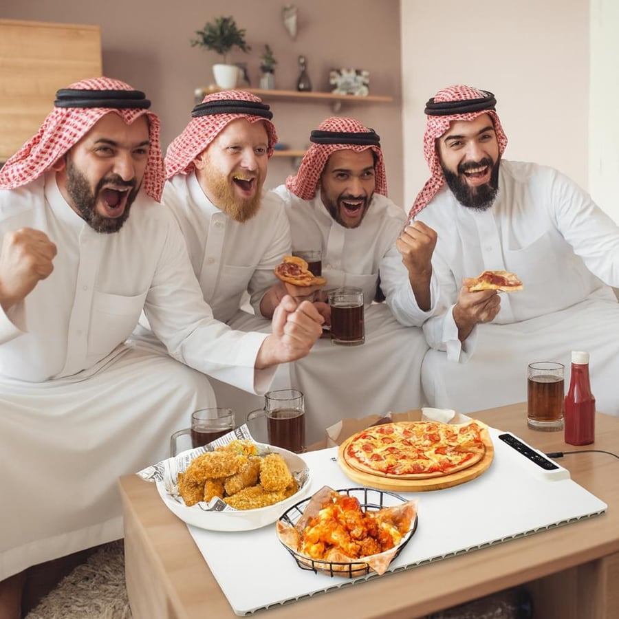 لوح تسخين الطعام للعزايم قابل للطي