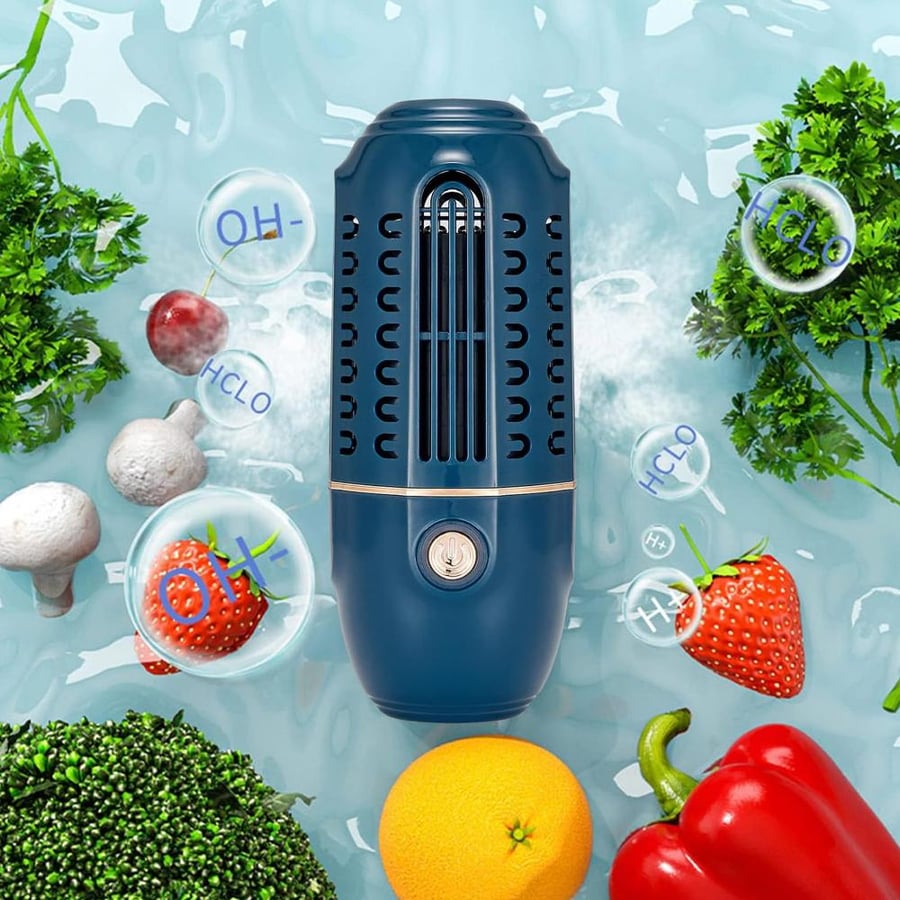 Vegetable and fruit cleaning machine for bacteria