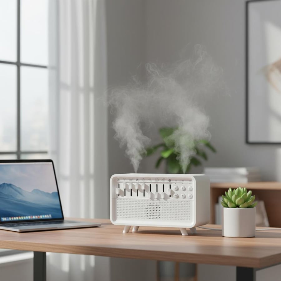 Sleep aid device, 8 options to blend natural sounds