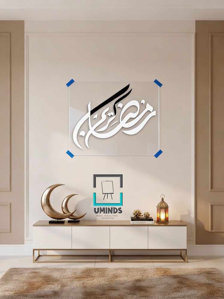الكليشه المرفق يخليك تركب اللوحة مضبوط وبشكل مرتب