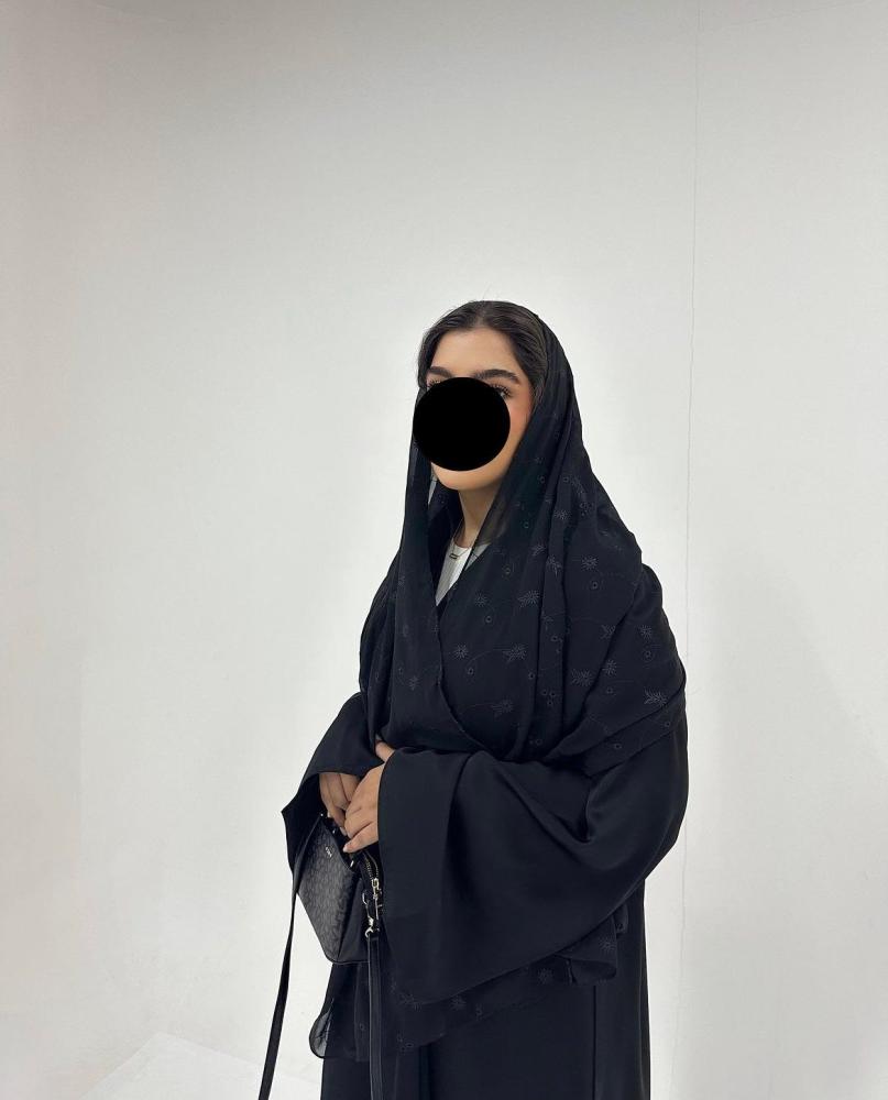 حرير اسود ستريت وطرحه مشجره
