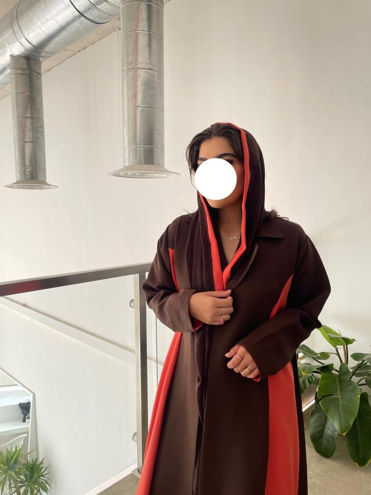 ستريت بني بكسره جانبيه برتقالي