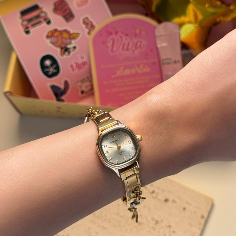 Viva Ocean Glow Watch – Full Gold