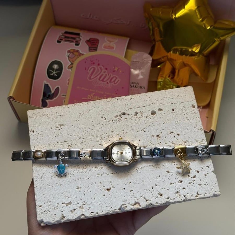 Viva Ocean Glow Watch – Mixed Gold & Silver
