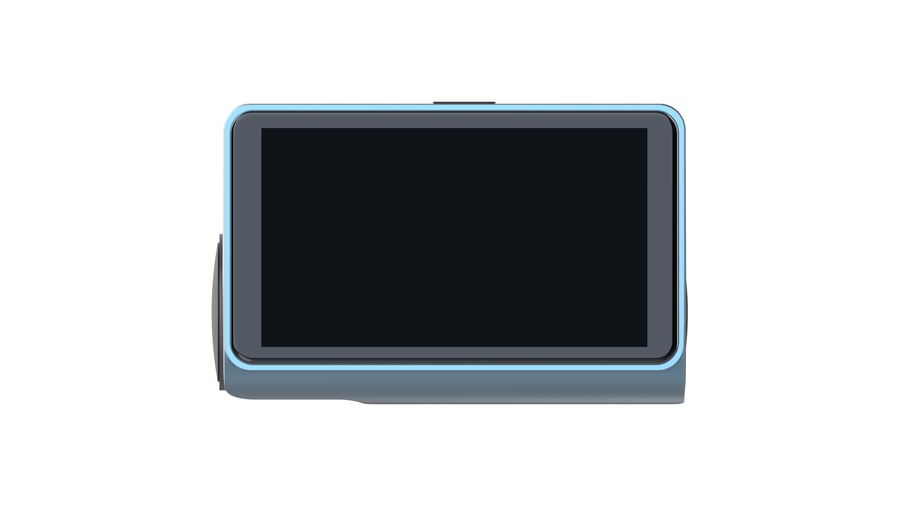 DHI-DAE-HC3511GW-S8 داش كام 4K مع شاشة 3 إنش، تسجيل أمامي وخلفي، وGPS.