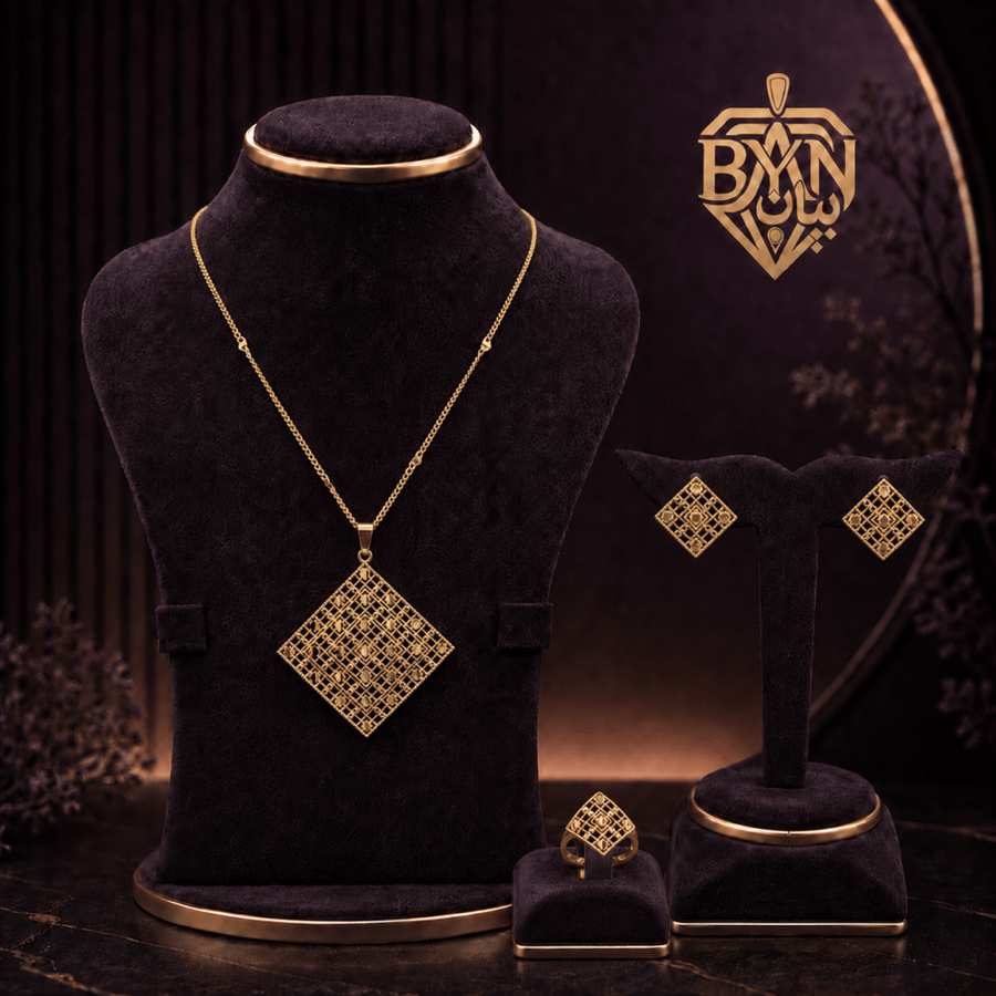 طقم الماسة الهندسية – بديل الذهب